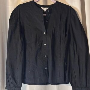 Time and Tru Black Button Down Shirt